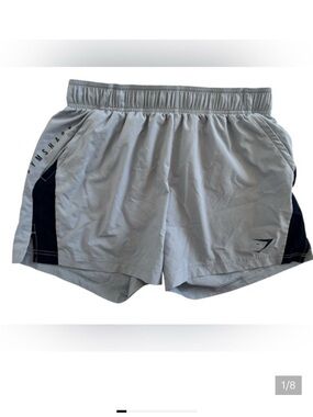 Gymshark Women's Light Gray Athletic Shorts